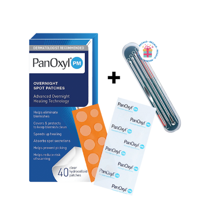 Parches para el acné 40 Unidades Panoxyl PM + REGALO