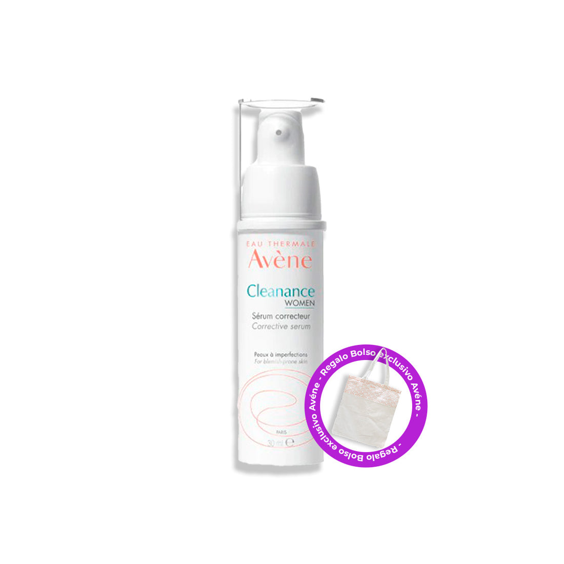 Cleanance women serum Avène 30ml + Bolsa grade Regalo