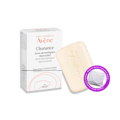 Cleanance barra dermatologica desincrustante Avène 100Gr + mini estuche regalo