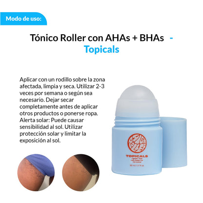 Tónico para pieles encarnadas Con AHAs + BHAs - Topicals