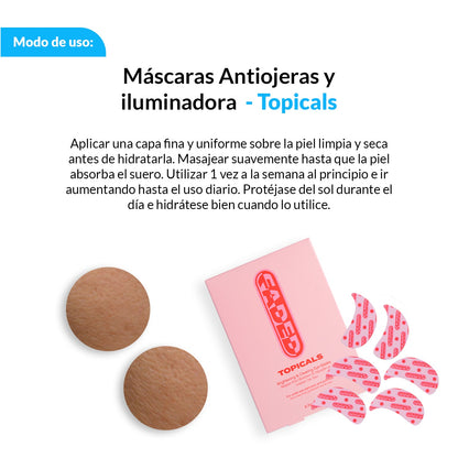 Máscaras Antiojeras y iluminadora - Topicals