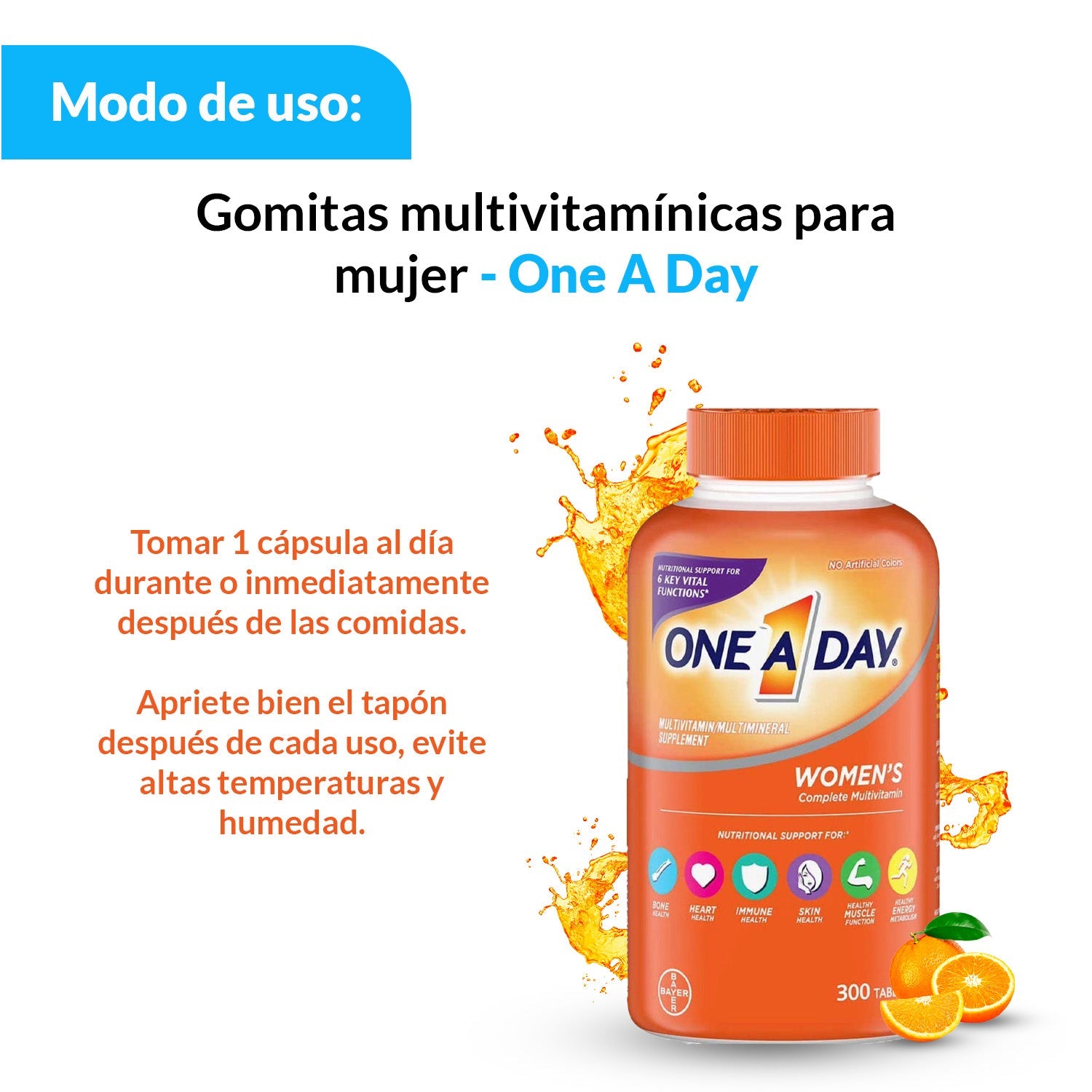 Gomitas multivitamínicas para mujer - One A Day