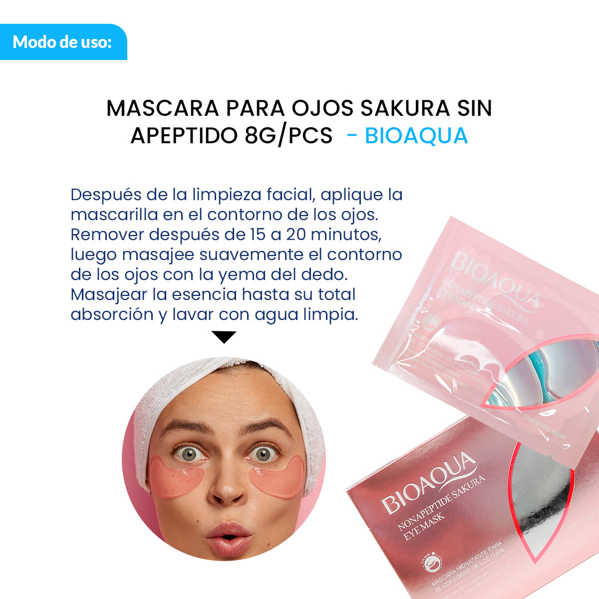 MASCARA PARA OJOS SAKURA SIN APEPTIDO 8g - BIOAQUA