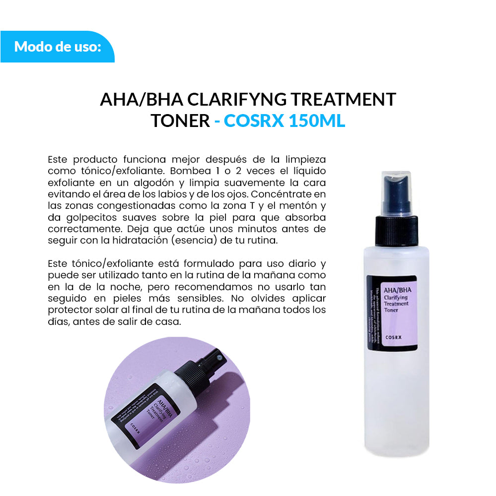 AHA BHA CLARIFYING TREATMENT TONER- COSRX 150 ML