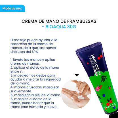 CREMA DE MANO DE FRAMBUESAS- BIOAQUA