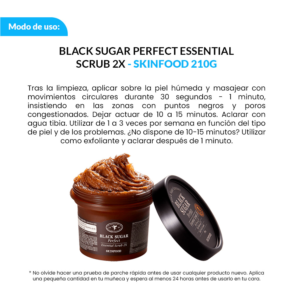 SKINFOOD BLACK SUGAR PERFECT ESSENTIAL SCRUB 2X 210 GRM