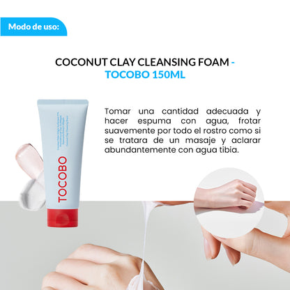 COCONUT CLAY CLEANSING FOAM - TOCOBO 150 ML