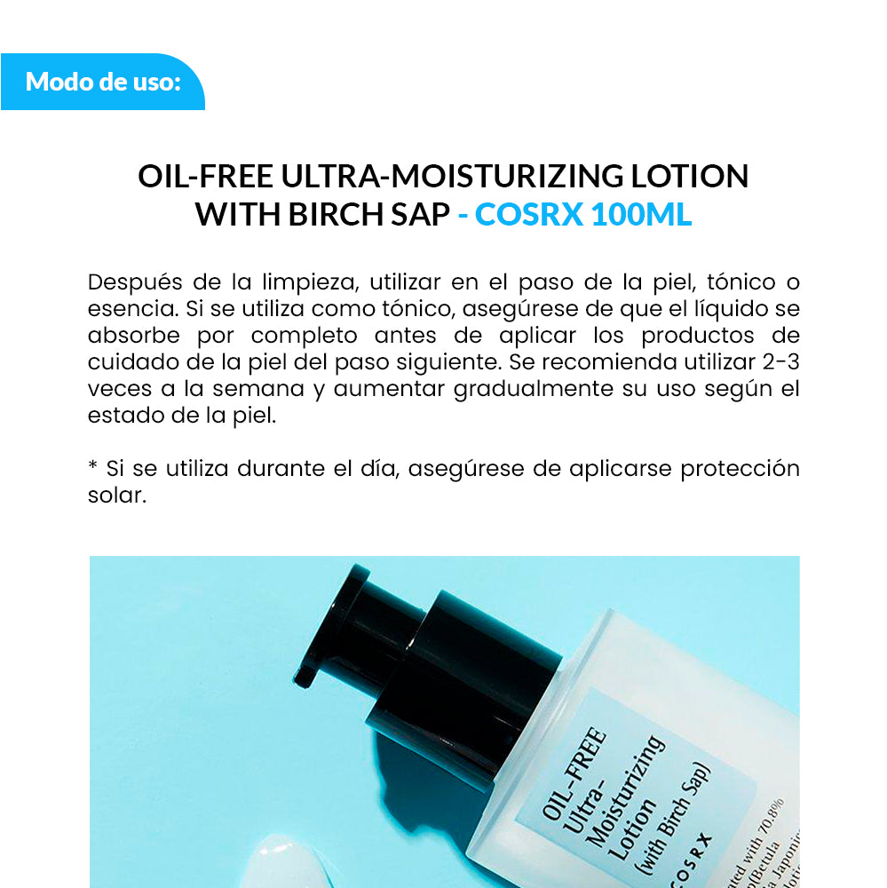 OIL FREE ULTRA MOISTIRIZING LOTION – COSRX 100 ML