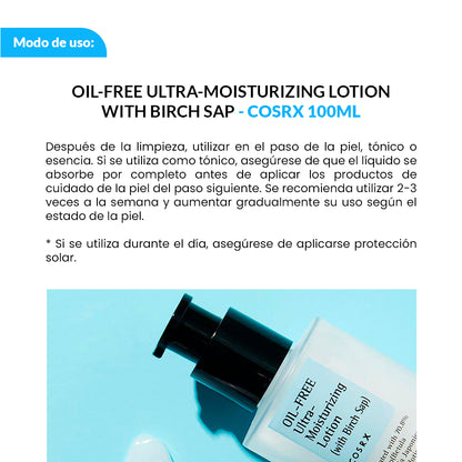 OIL FREE ULTRA MOISTIRIZING LOTION – COSRX 100 ML