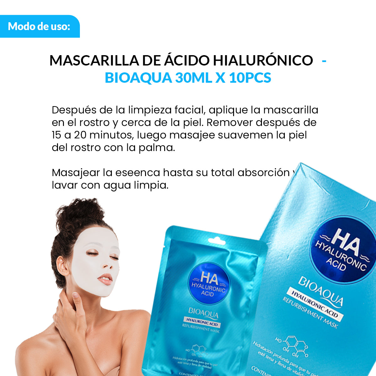 HA HYALURONIC ACID REFURBISHMENT MASK - BIOAQUA