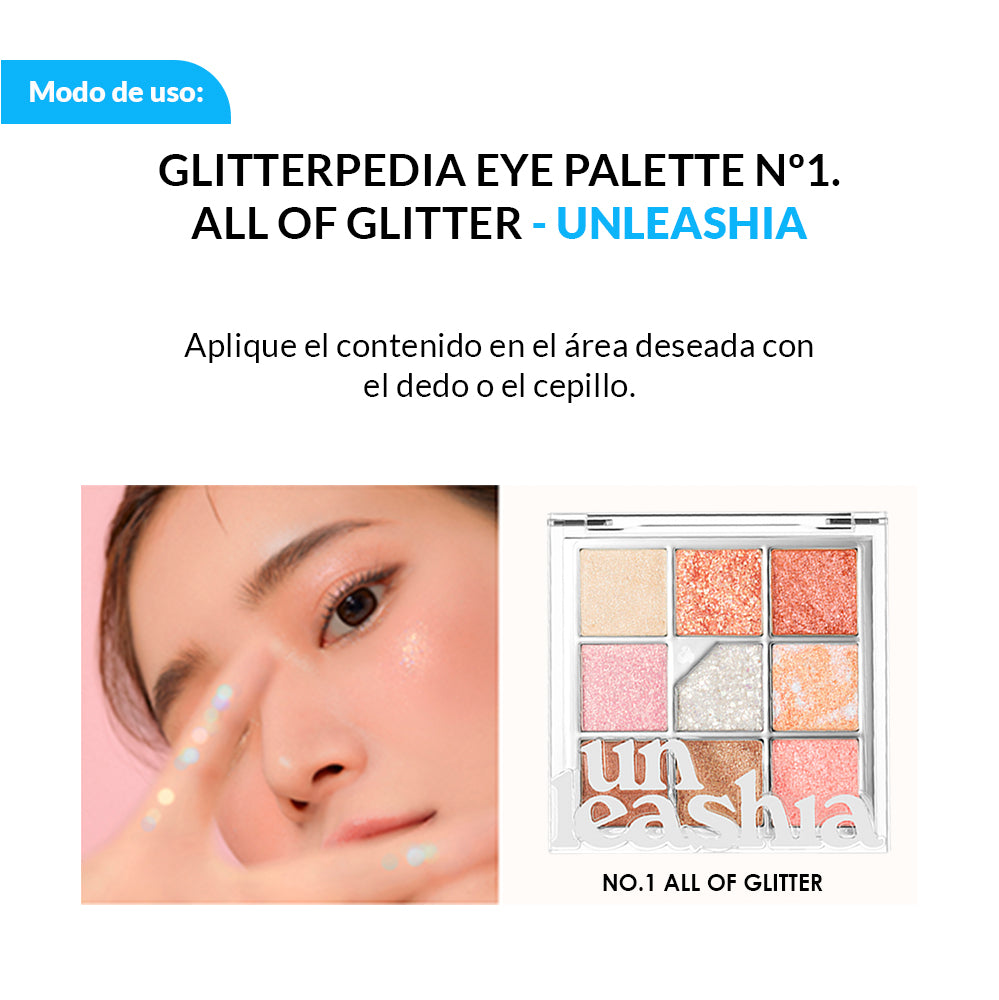 Glitterpedia Eye Palette UNLEASHIA - Nº1. All of Glitter