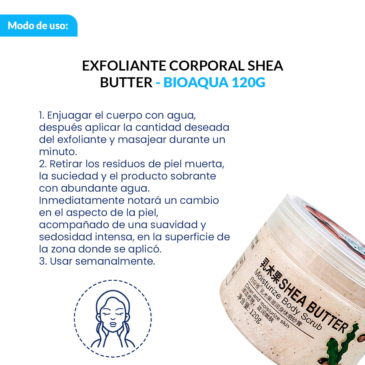 Exfoliante Corporal Shea Butter - BIOAQUA