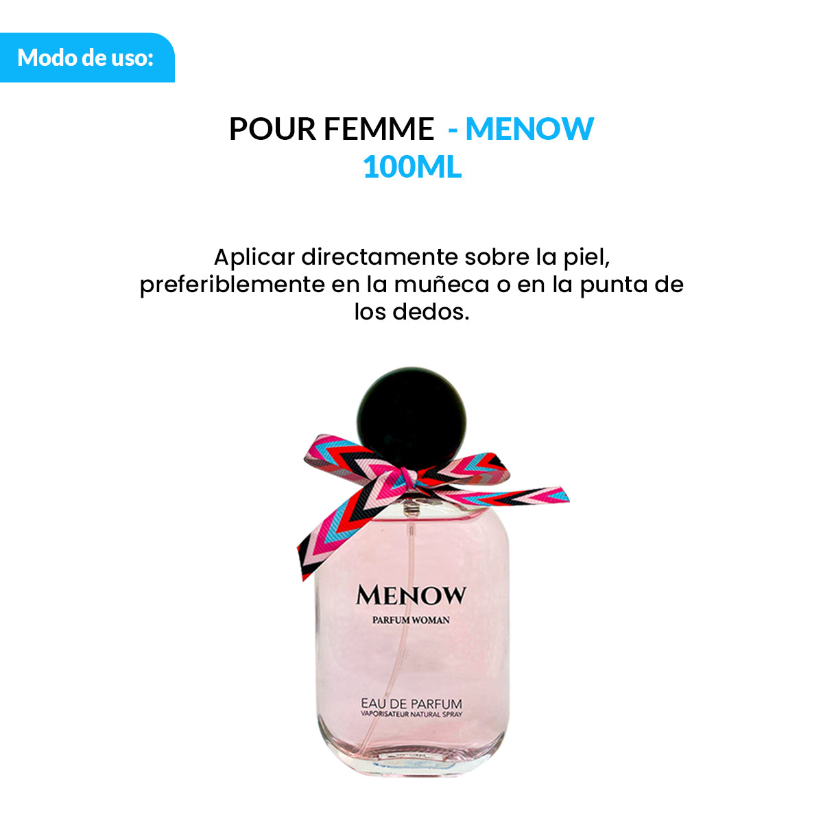 EAU DE PARFUM VAPORISATEUR NATURAL SPRAY - MENOW PARFUM WOMAN