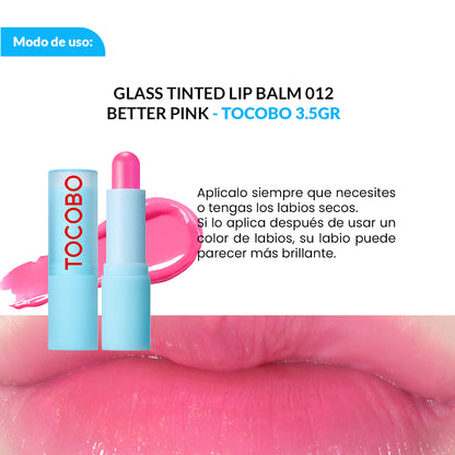 GLASS TINTED LIP BALM 012 BETTER PINK – TOCOBO 3.5GR