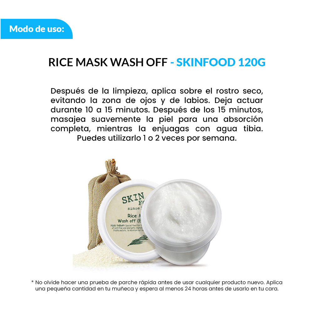 SKINFOOD RICE MASK WASH OFF 120 GR