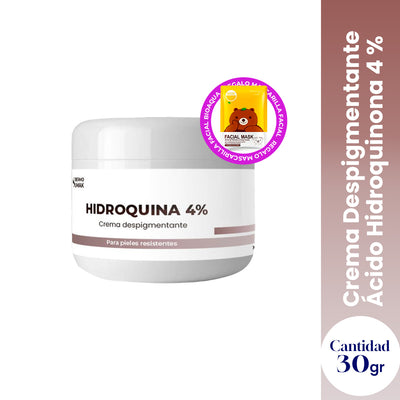 Crema Despigmentante Ácido Hidroquinona 4 % 30gr - Dermo Sumak + REGALO MASCARILLA