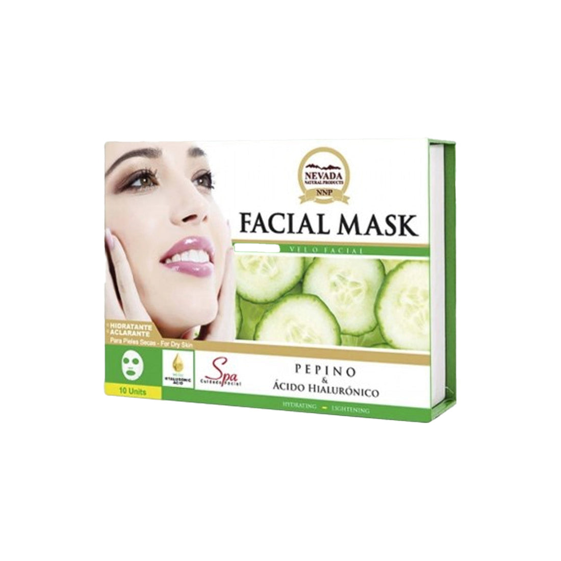 Mascarilla Pepino Y Ácido Hialurónico x 10unds - Nevada