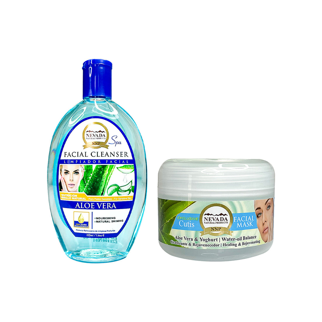 Crema Facial + Limpiador de Aloe Vera - NNP