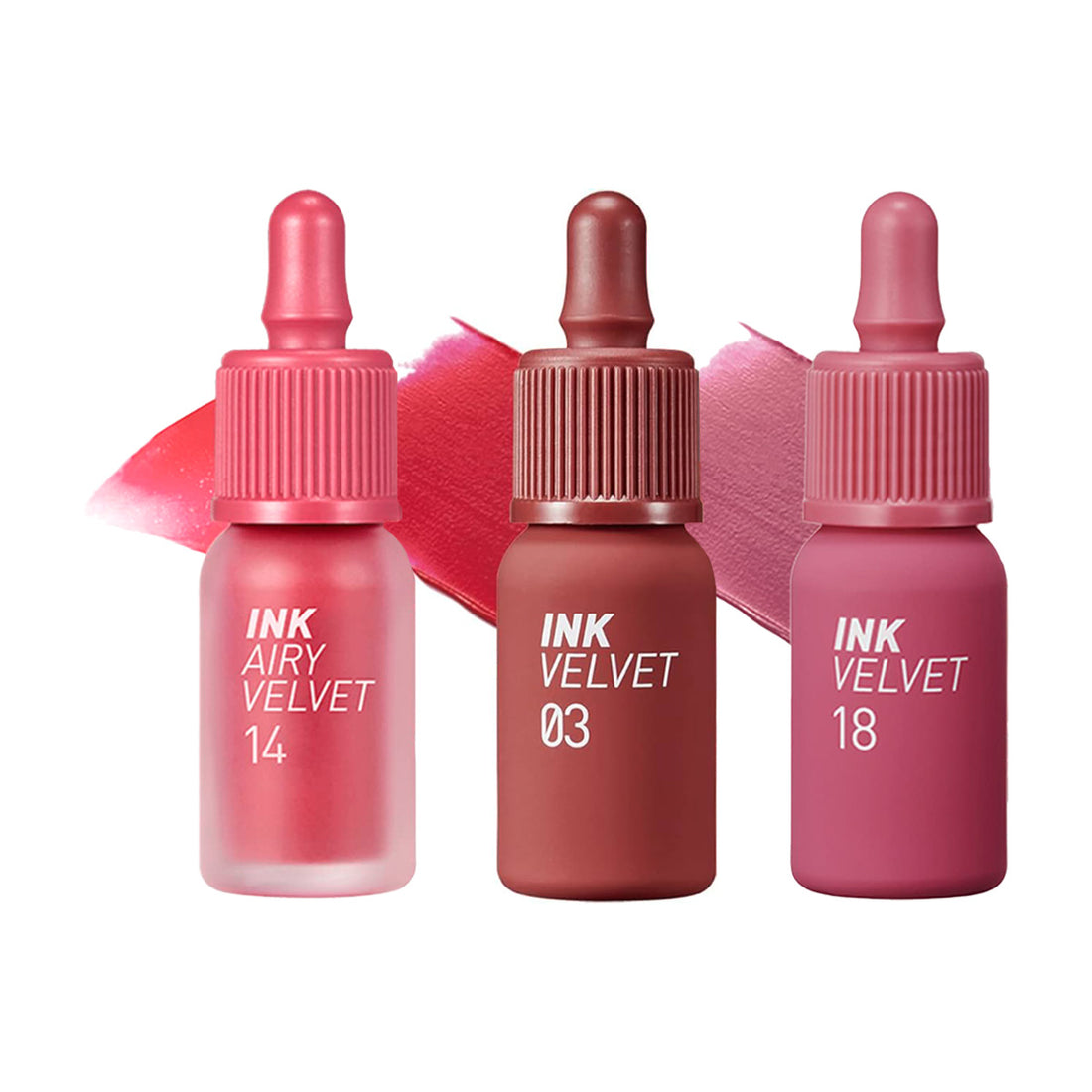 COMBO LABIAL N° 14 ROSY PINK + N°3 RED ONLY + N°18 STAR PLUM PINK - PERIPERA