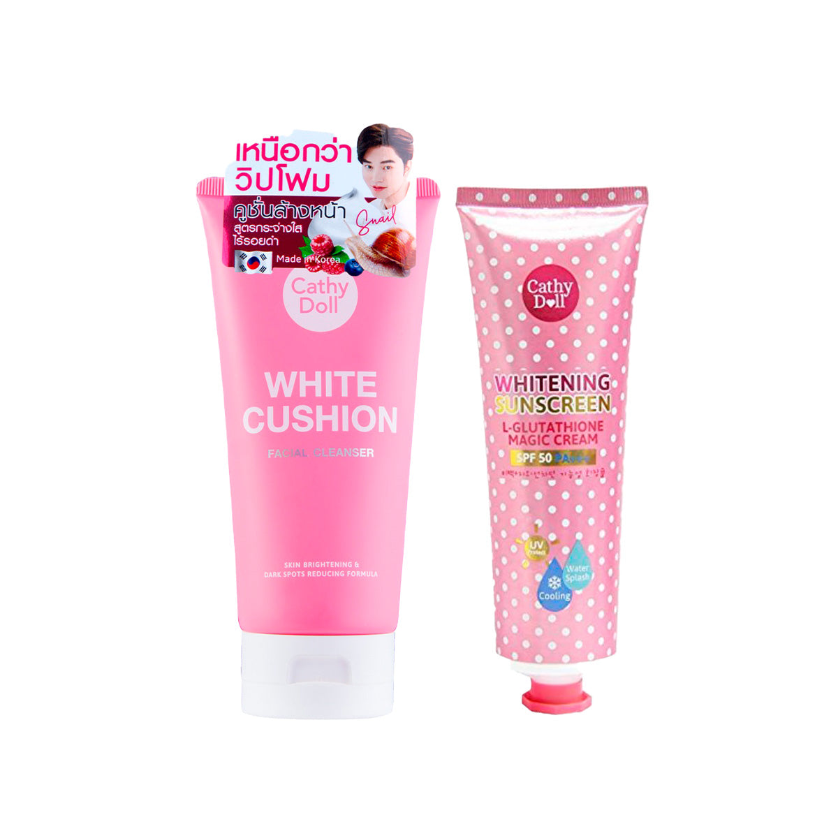 Limpiador Facial White Cushion + Bloqueador Solar - Cathy Doll