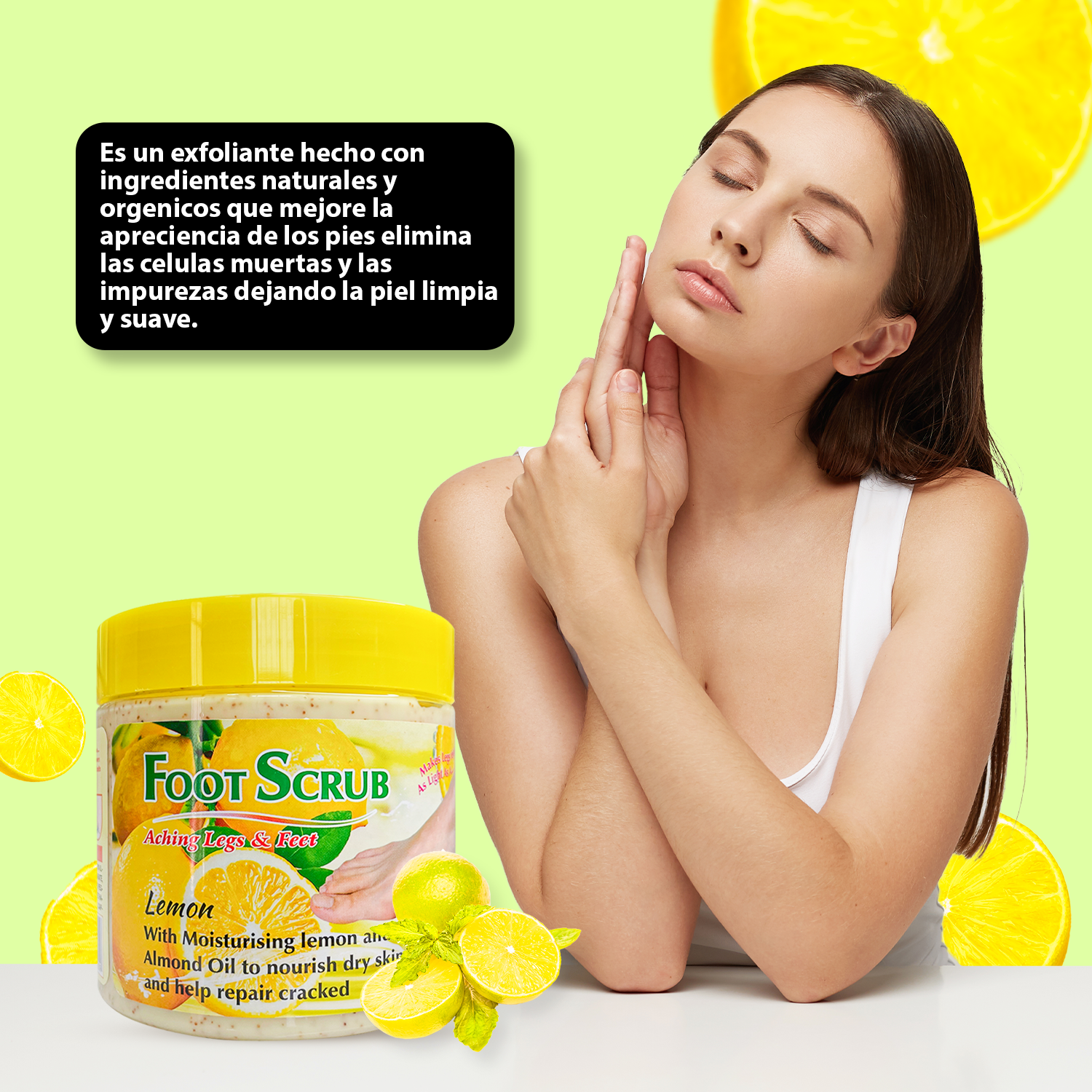 Exfoliante de pies Limón 500ml - Fruit of the Wokali