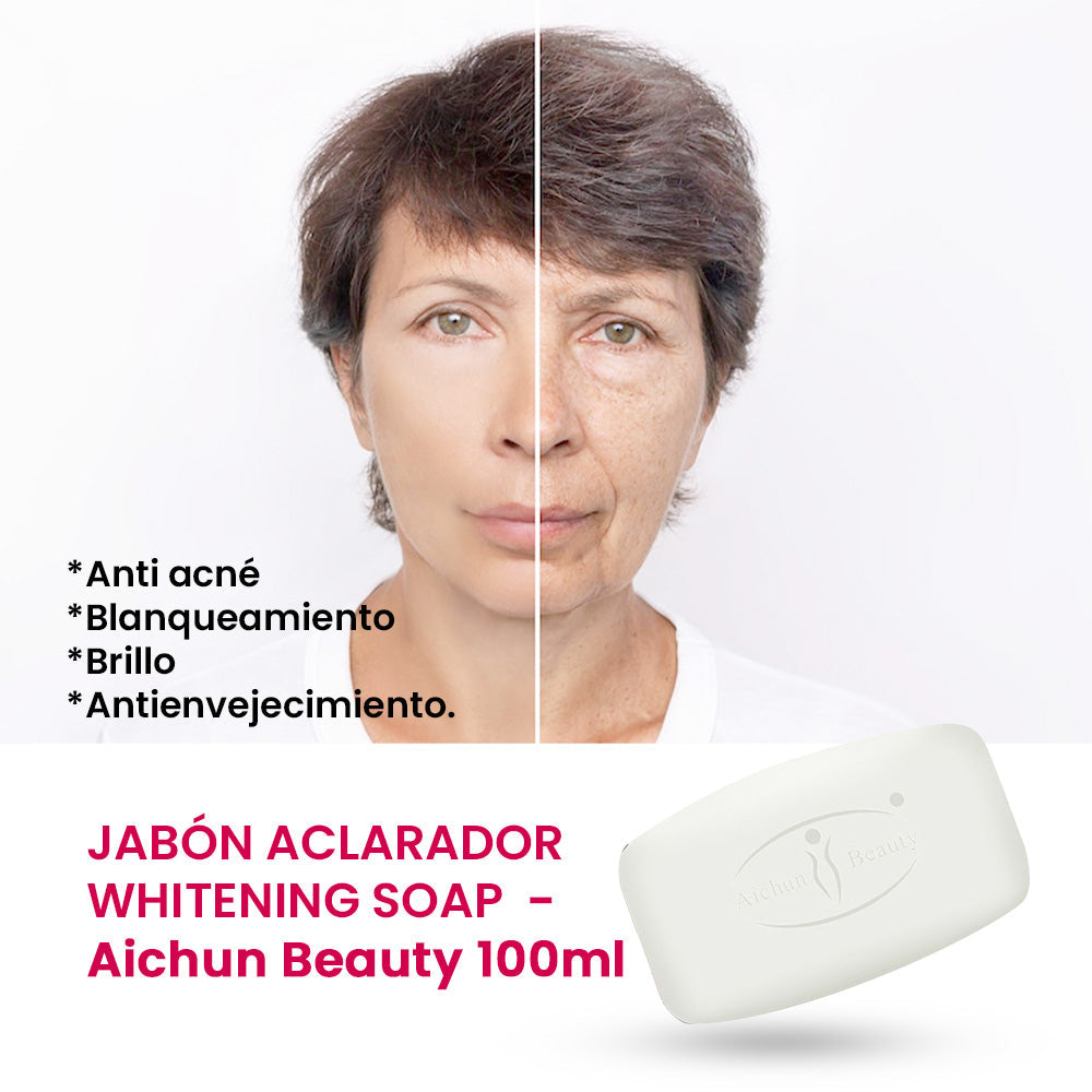 Jabón Aclarador Whitening Soap 100g - Aichun Beauty