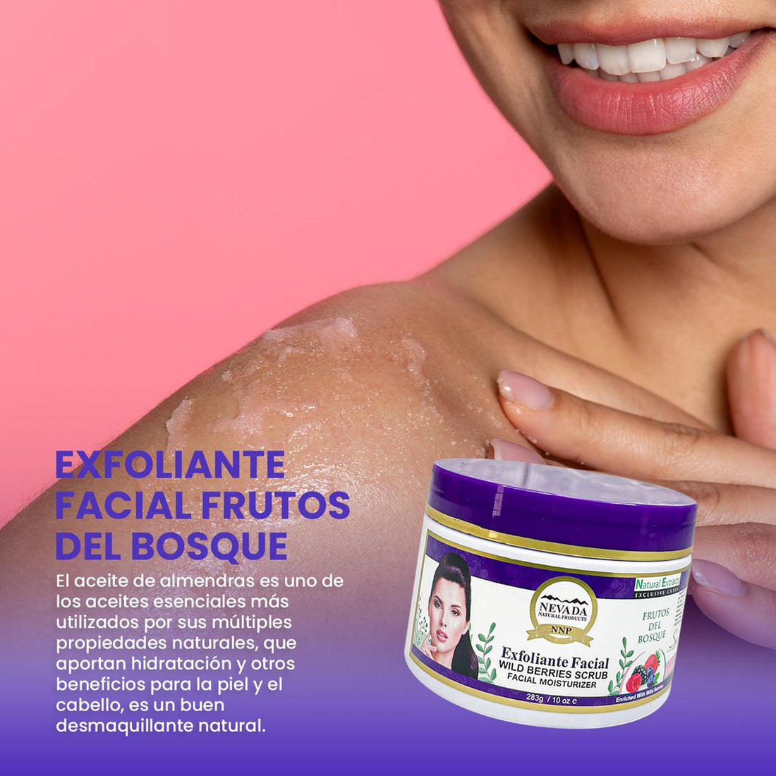 Exfoliante facial frutos del bosque 283g - Nevada.