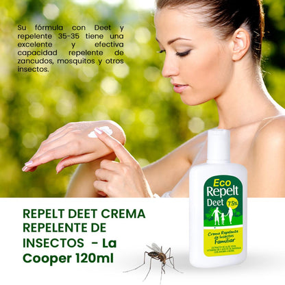 Repelt Deet Crema 120g - La Cooper