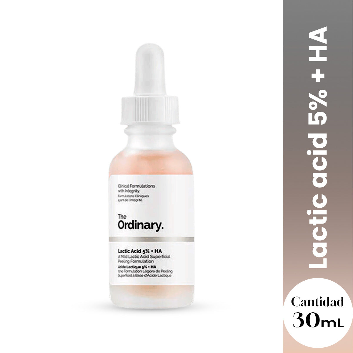 The Ordinary  Mejora la Textura y Luminosidad – Lactic Acid 5% + HA 30ml