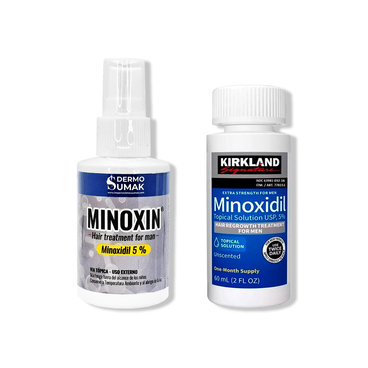 LOCIÓN MINOXIN 60ML + MINOXIDIL LÍQUIDO 60ML