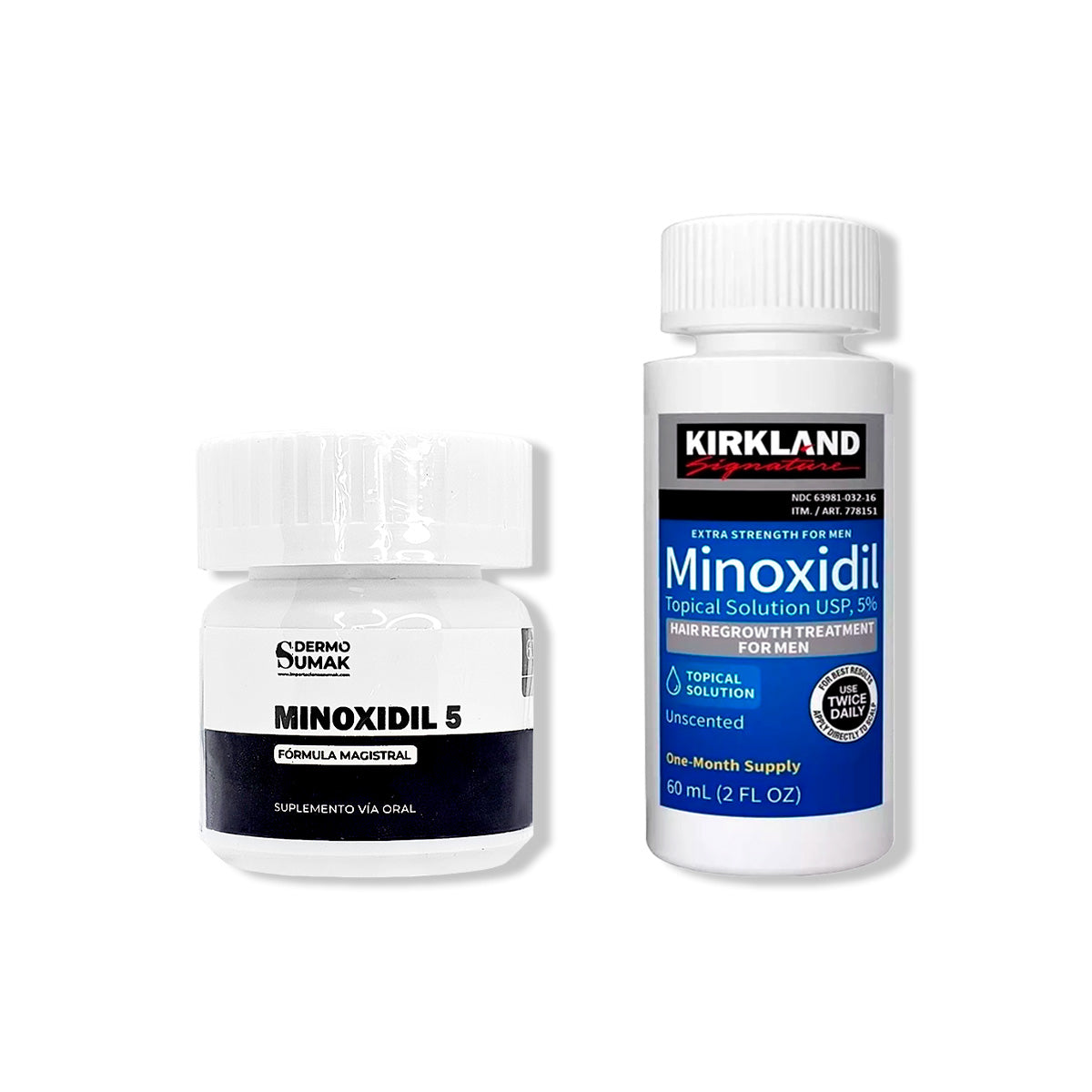 MINOXIDIL 5MG CAPS 60 + MINOXIDIL LÍQUIDO 60ML