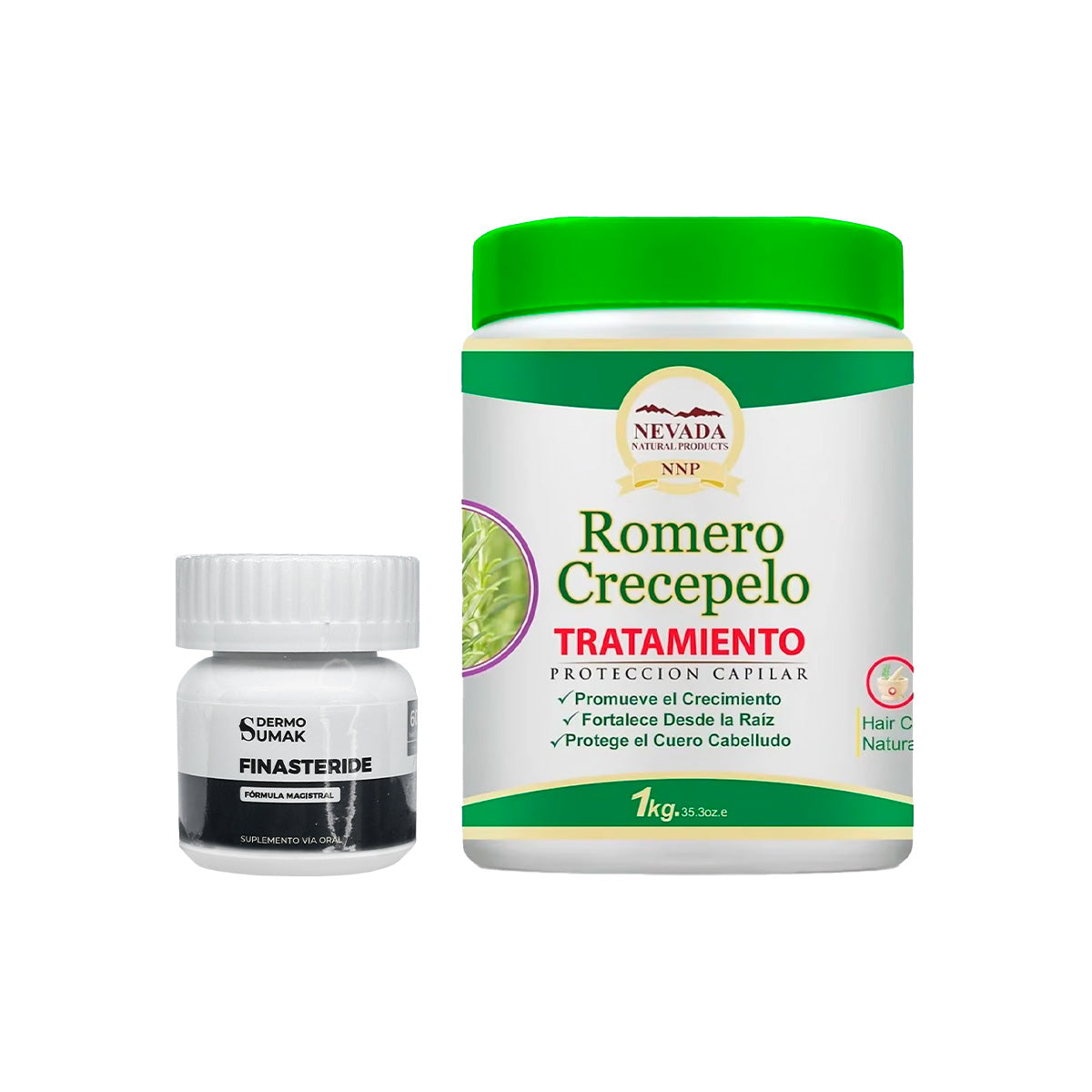 Finasteride 1mg x 60 Cápsulas + TRATAMIENTO CAPILAR ROMERO 1KG