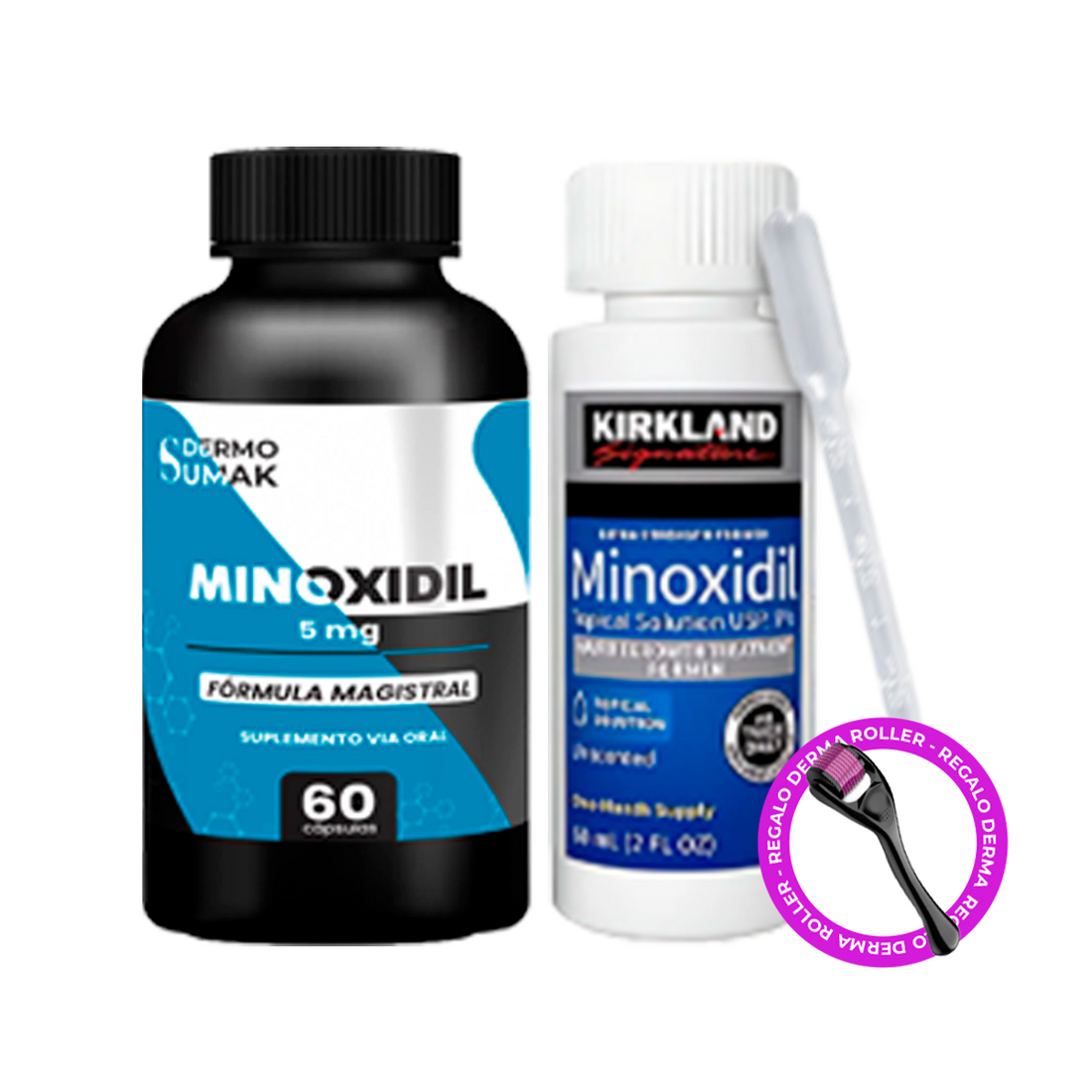 COMBO MINOXIDIL LÍQUIDO + CÁPSULAS