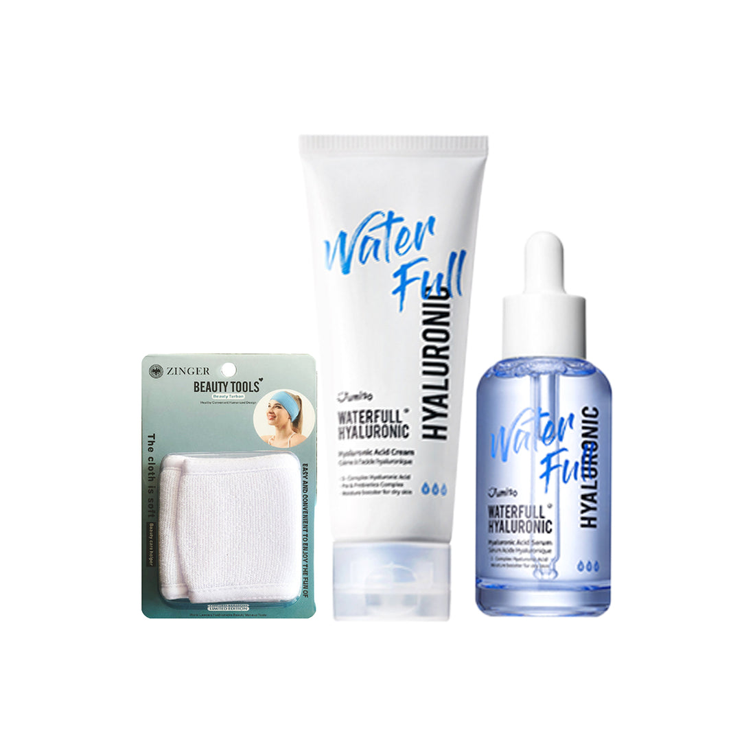 Pack serum + Crema Acid Hyaluronic + Vincha Diadema Spa  - Jumiso