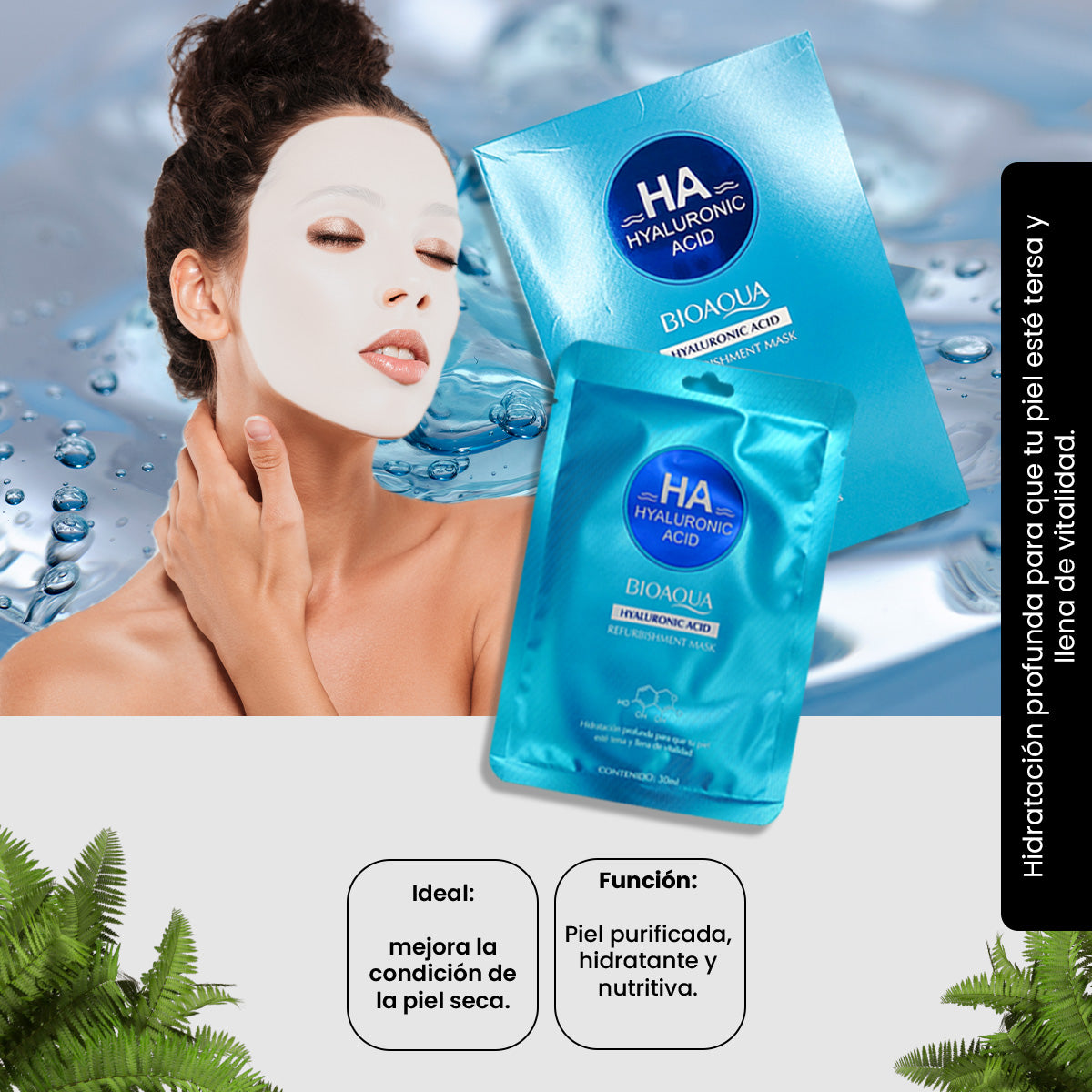 HA HYALURONIC ACID REFURBISHMENT MASK - BIOAQUA