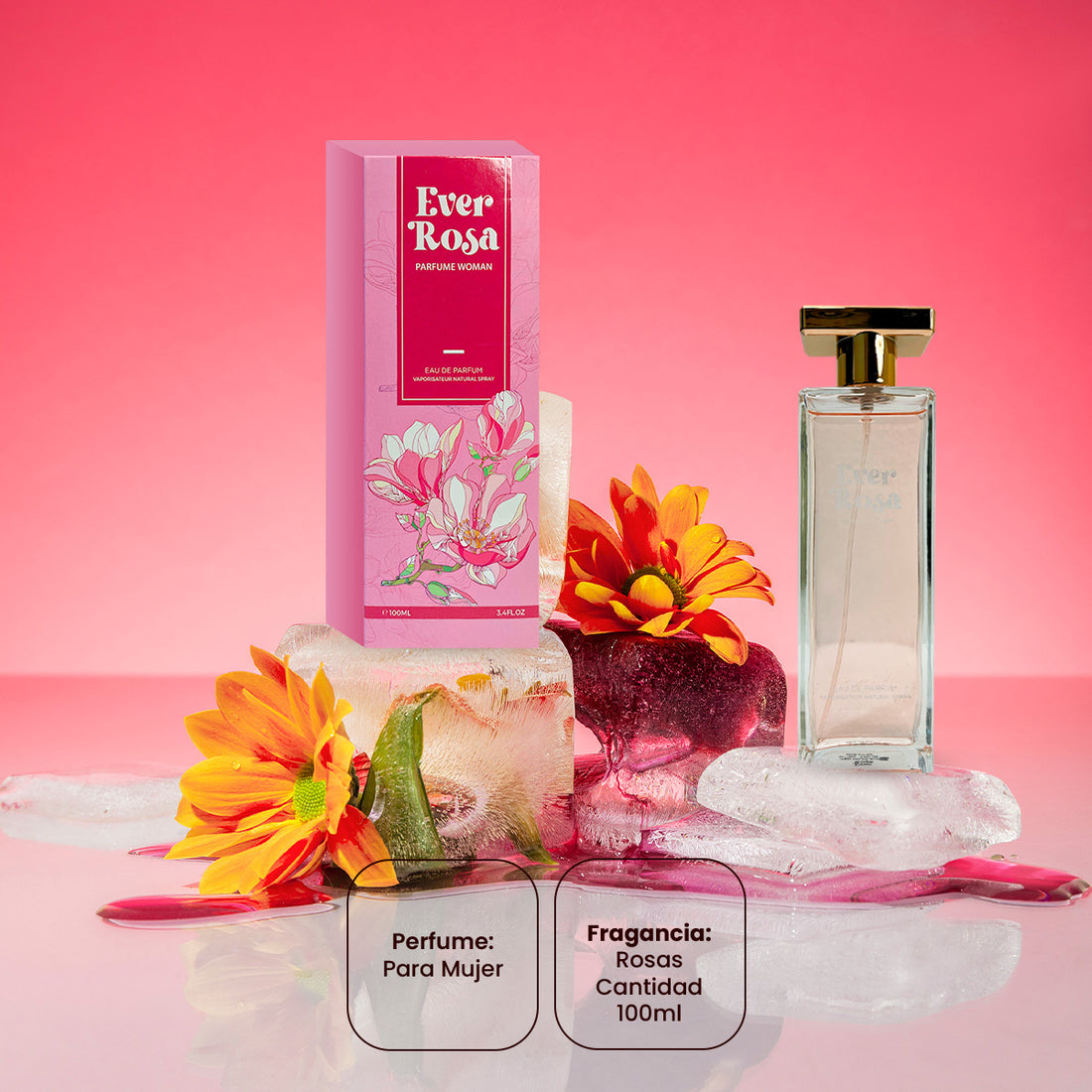 EAU DE PARFUM VAPORISATEUR NATURAL SPRAY - EVER ROSA