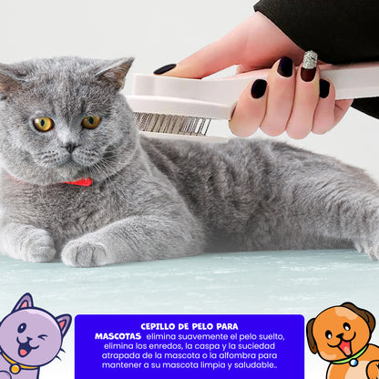Cepillo removedor de pelos para mascotas Kiss Pet Celeste