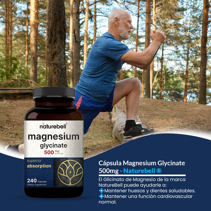 Cápsula Magnesium Glycinate 500mg - Naturebell ®