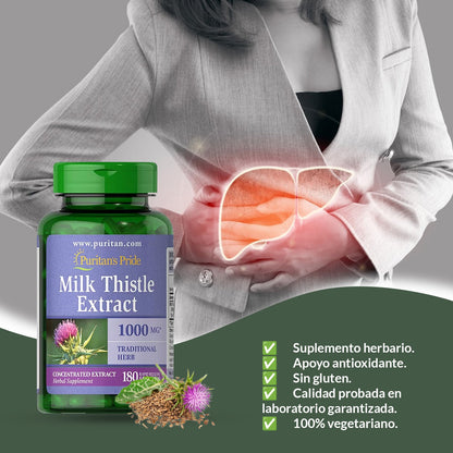 MILK THISTLE EXTRACT 1000MG - PURITAN´S PRIDE