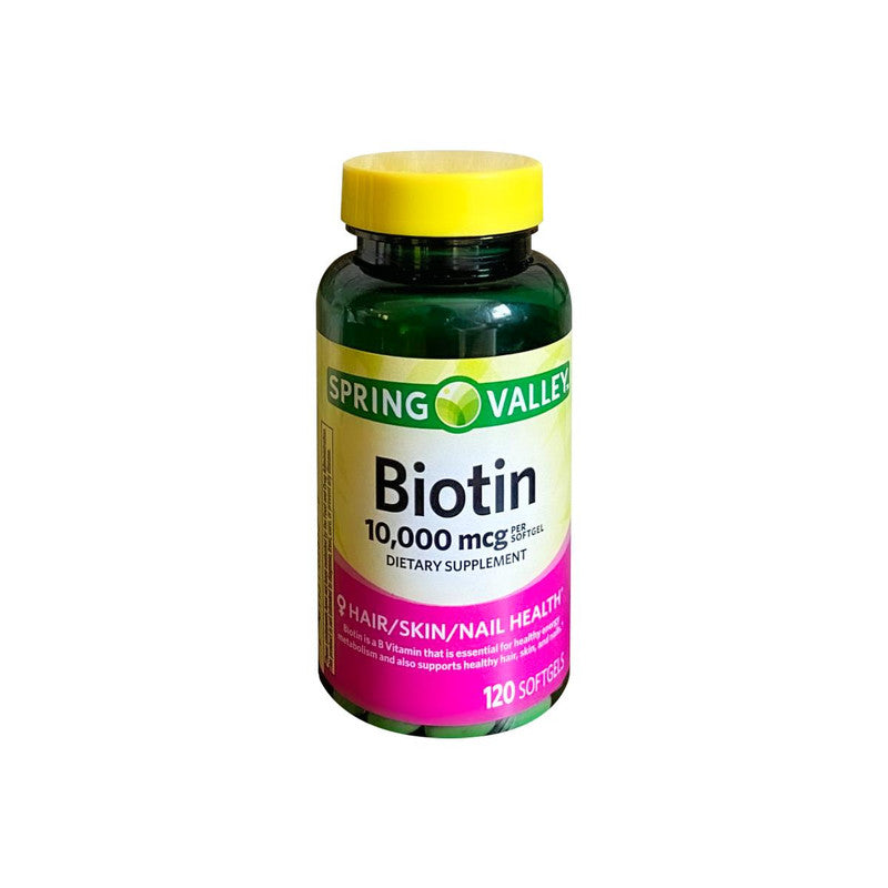 Biotin 10000 mcg 120 capsulas - Spring Valley