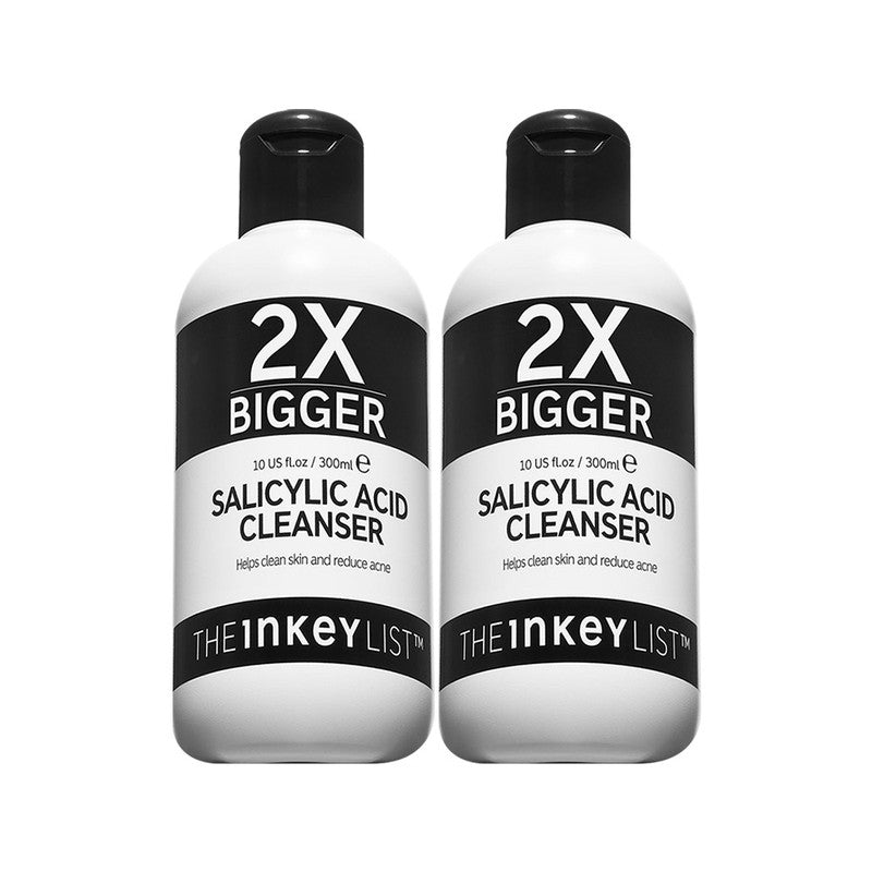 Supersize salicylic acid cleanser duo - the inkey list 300 ml