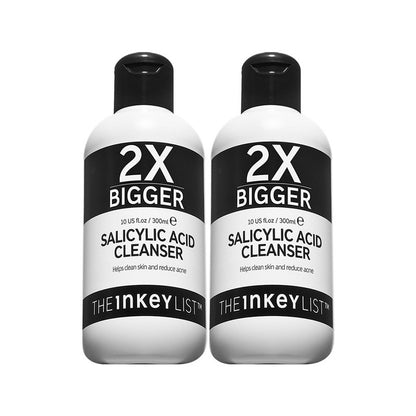 Supersize salicylic acid cleanser duo - the inkey list 300 ml