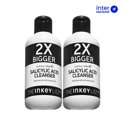 Supersize salicylic acid cleanser duo - the inkey list 300 ml