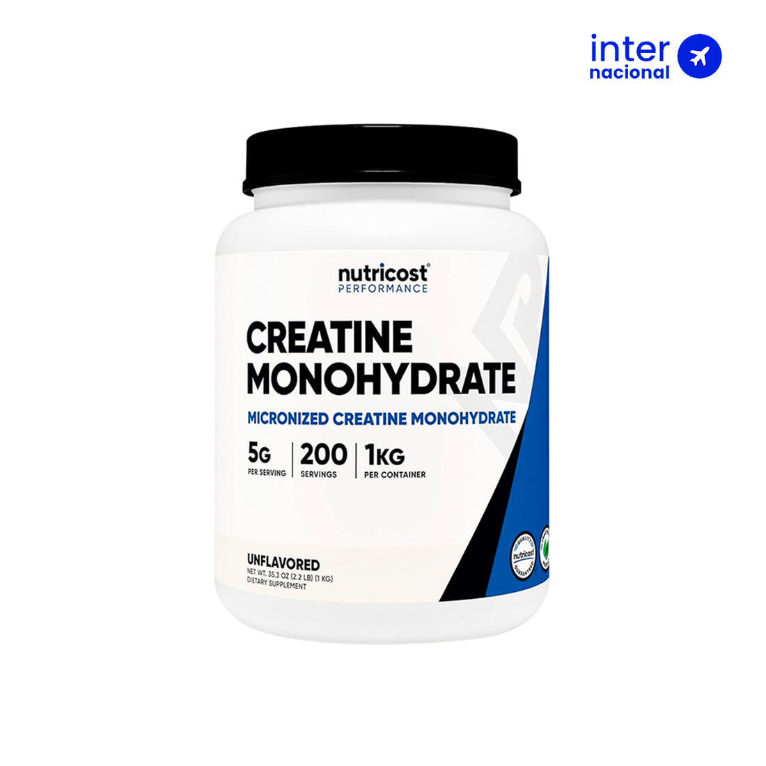 Monohidrato de creatina - Nutricost 1kg