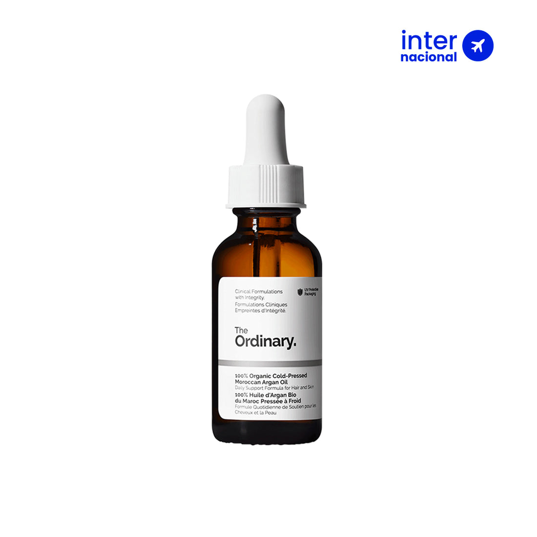 100% Organic Cold-Pressed Moroccan Argan Oil - The Ordinary 30ml