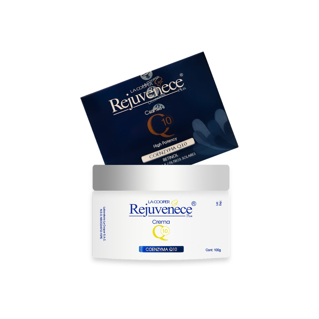 Crema Q10 Retinol y Coenzima - Rejuvenece Plus  100gr