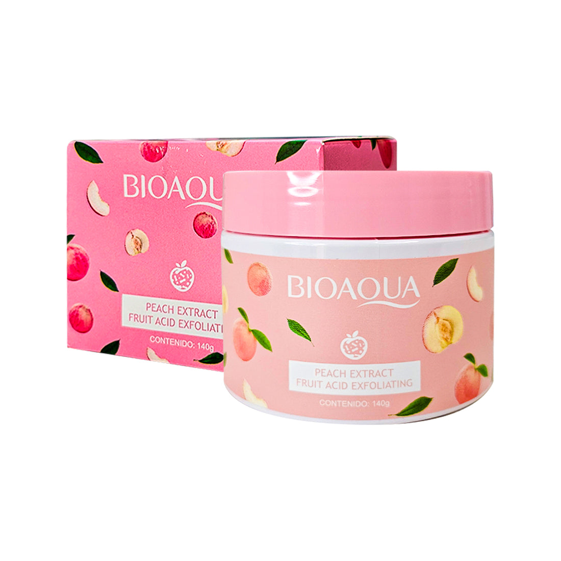 EXFOLIANTE ÁCIDO DE FRUTA EXTRACTO DE MELOCOTÓN 140G - BIOAQUA