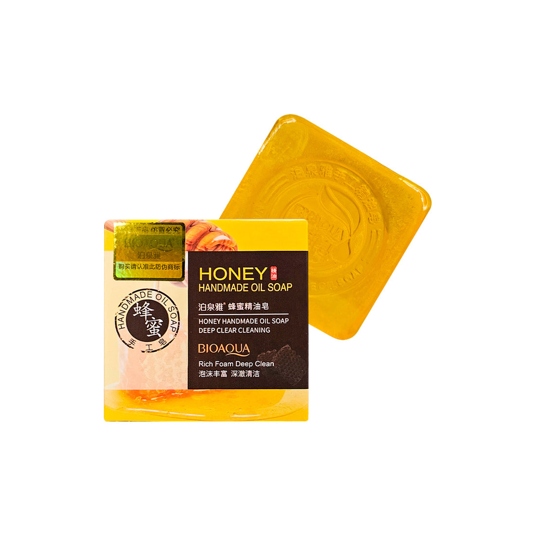 Bioaqua Jabón Natural Desintoxicante – Limpieza Profunda – Miel 100g