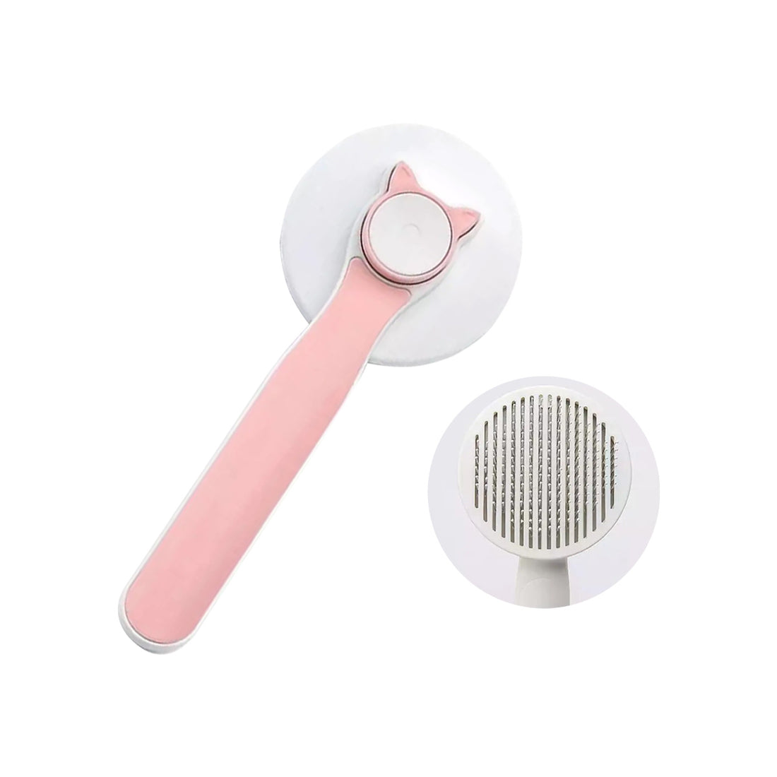 Cepillo removedor de pelos para mascotas Kiss Pet Rosa