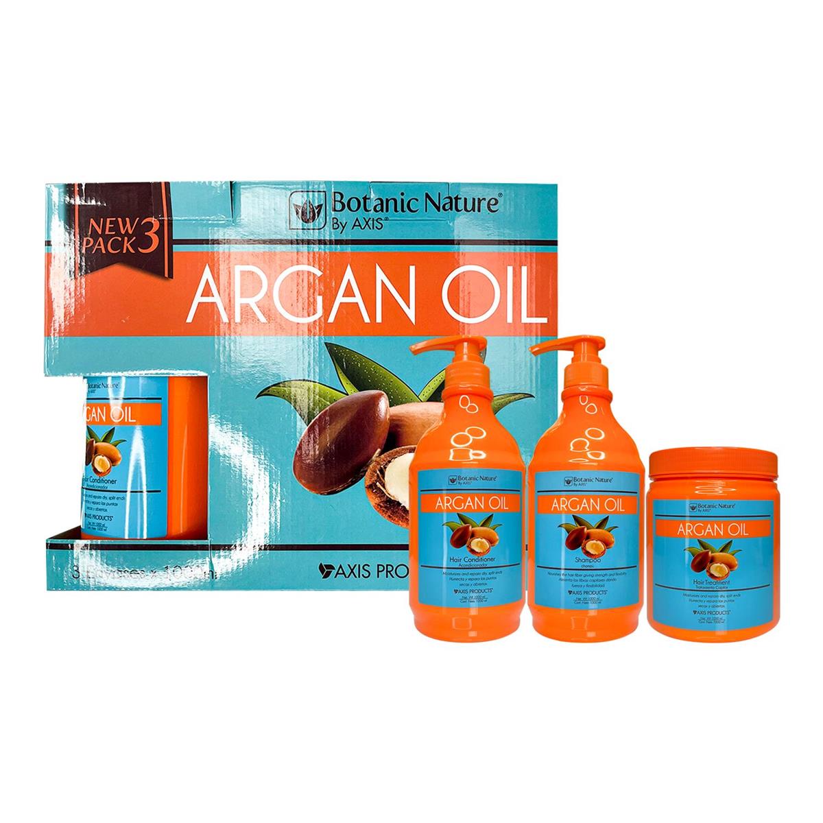 Pack 3 aceite de Argán 1lt c/u – Botanic nature by AXIS